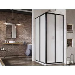   Zuhanykabin, Ravak Supernova SRV2+SRV2 90x90 195 S zuhanykabin fekete+pearl 14V703O211S