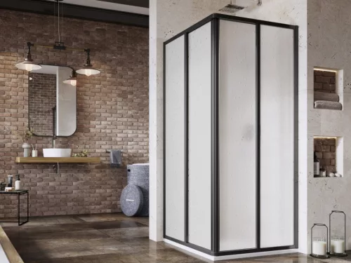 Zuhanykabin, Ravak Supernova SRV2+SRV2 90x90 195 S zuhanykabin fekete+pearl 14V703O211S