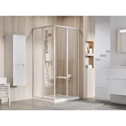   Zuhanykabin, Ravak Supernova SRV2+SRV2 90x90 195 S zuhanykabin szatén+transparent 14V70UO2Z1S