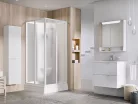 Zuhanybox, Ravak Supernova ASBRV2 zuhanybox 90x90 fehér/grape üveggel 82677112ZG
