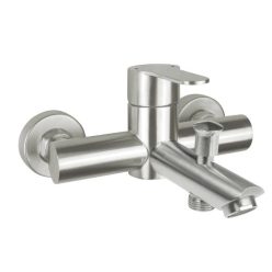   Kádtöltő csaptelep, Deante Lupo fali kádtöltő csaptelep, szálcsiszolt acél BLU_F10N