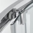 Hidromasszázs zuhanykabin,Sanotechnik New York komplett zuhanykabin fekete hátfal/króm prof. CL23