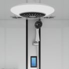 Hidromasszázs zuhanykabin,Sanotechnik New York komplett zuhanykabin fehér hátf./fekete prof.CL23B