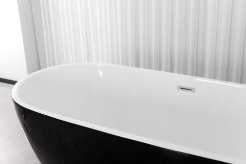 Kád, Sanotechnik Cuba szabadonálló kád fekete/fehér 173x83 G9040