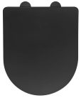 WC tető, Sapho Paco slim soft close wc ülőke, fekete PCS1012B