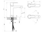 Mosdó csaptelep, Ravak Puri mosdó csaptelep leeresztő nélkül 190 mm, PU 014.01CR, króm X070504