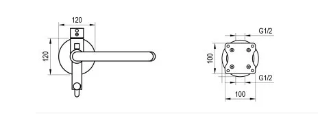 Alkatrész, Ravak RB 07G.50 R-box alaptest a falba süllyesztett csaptelepekhez X070516