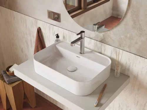 Lefolyó, Ravak Flat mosdólefolyó kerámia fedéllel, fehér X01919