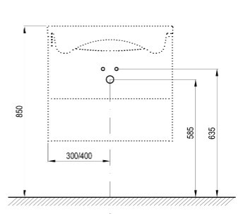 Alsó szekrény, Ravak Comfort II SD 60 fehér mosdó alatti szekrény X000001818