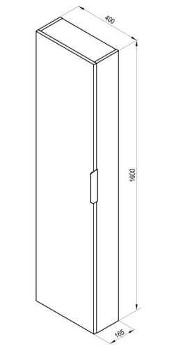 Fali szekrény, Ravak Comfort II SB 40 fehér X000001820