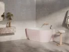 Kád,Ravak Vana Freedom Corner II Tec 175x86 bal,Alabaster Pink/fehér,fehér túlfolyóval CC91600000