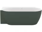 Kád,Ravak Vana Freedom Corner II Tec 175x86 bal,Grey Green/fehér, fehér túlfolyóval CC91200000