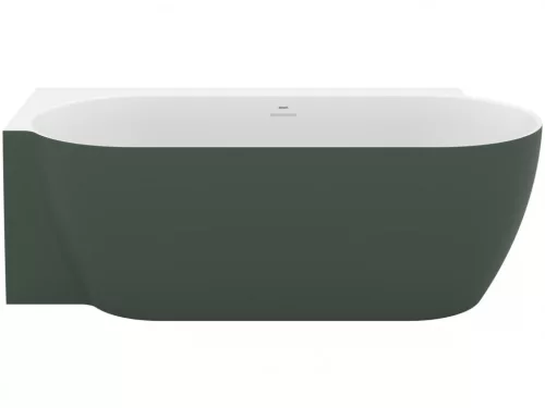 Kád,Ravak Vana Freedom Corner II Tec 175x86 bal,Grey Green/fehér, fehér túlfolyóval CC91200000