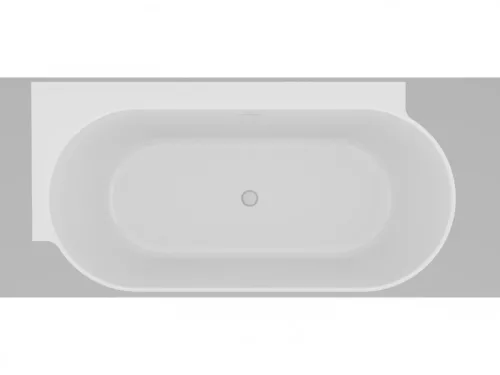 Kád,Ravak Vana Freedom Corner II Tec 175x86 bal,Grey Green/fehér, fehér túlfolyóval CC91200000