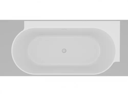 Kád,Ravak Vana Freedom Corner II Tec 175x86 jobb,Deepsea Blue/fehér,fehér túlfolyóval CC81400000