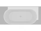 Kád,Ravak Vana Freedom Corner II Tec 175x86 jobb,Smoke Grey/fehér, fehér túlfolyóval CC81500000