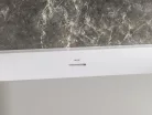 Kád,Ravak Vana Freedom Wall II Tec 170x87, fehér, fehér/fekete/króm lefolyóval CC71000000