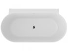 Kád,Ravak Vana Freedom Wall II Tec 170x87,fekete/fehér, fekete túlfolyóval CC71700000