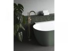 Kád,Ravak Vana Freedom Wall II Tec 170x87,Grey Green/fehér, fehér túlfolyóval CC71200000