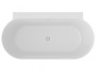 Kád,Ravak Vana Freedom Wall II Tec 170x87,Grey Green/fehér, fehér túlfolyóval CC71200000
