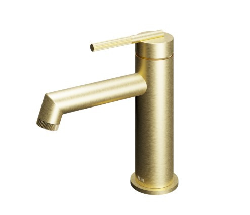 Mosdó csaptelep, Tboss Rio alacsony mosdó csaptelep szálcsiszolt arany