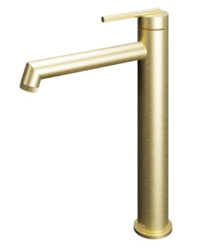 Mosdó csaptelep, Tboss Rio magas mosdó csaptelep szálcsiszolt arany