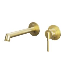   Falba süllyesztett csaptelep, Tboss Rio fali mosdó csaptelep szálcsiszolt arany