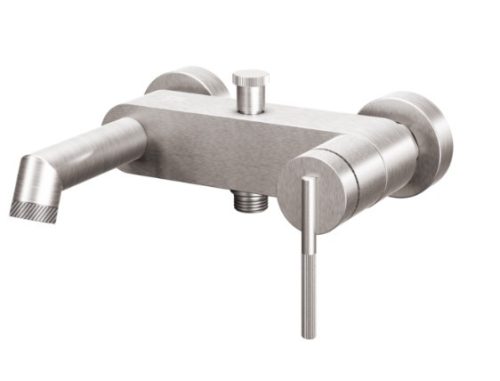 Kádtöltő csaptelep, Tboss Rio kádtöltő csaptelep zuhanyszett nélkül szálcsiszolt nikkel