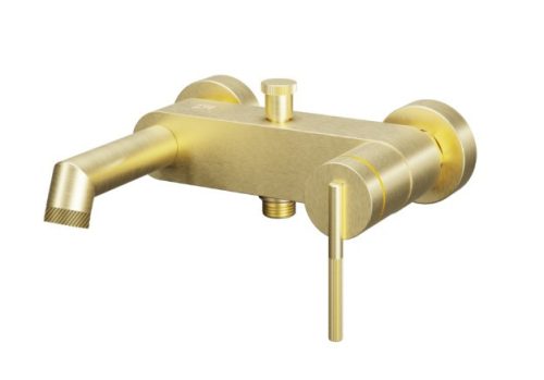Kádtöltő csaptelep, Tboss Rio kádtöltő csaptelep zuhanyszett nélkül szálcsiszolt arany