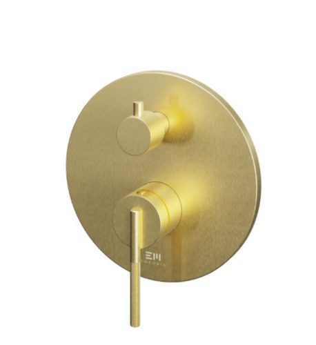 Falba süllyesztett csaptelep, Tboss Rio kád/zuhany csaptelep szálcsiszolt arany