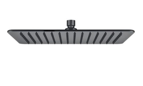 Trópusi zuhany, Tboss Teo esőztető fej, 30x20 cm, szögletes, szálcsiszolt gunmetal
