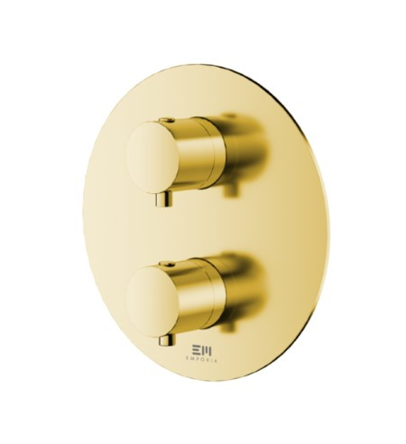 Falba süllyesztett csaptelep, Tboss Fly termosztátos zuhany csaptelep, 2 funkciós, arany