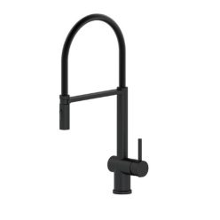   Mosogató csaptelep, Tboss Piko mosogató csaptelep rugalmas zuhannyal matt fekete