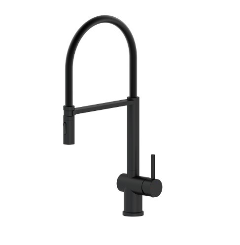 Mosogató csaptelep, Tboss Piko mosogató csaptelep rugalmas zuhannyal matt fekete