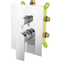   Falba süllyesztett csaptelep,Ferro Algeo Square Falsík alá építhető 3-funkciós csapt. BAQ7P3BOX