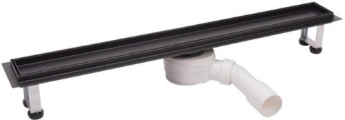 Padlóösszefolyó, Ferro burkolat alá építhető zuhanyfolyóka, matt fekete OLP1-70-BL