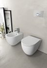 Bidé, Sapho Isvea Infinity fali bidé 36,5x53 cm, matt fehér 10NF41001-2L