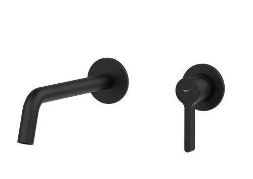 Falba süllyesztett csaptelep, Sapho Iconic mosdó csaptelep, matt fekete AF008B