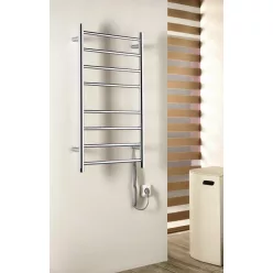   Egyenes radiátor,Sapho Redondo elektromos törölközőszárító 50x90 cm,75 W, inox ER220V
