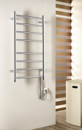 Egyenes radiátor,Sapho Redondo elektromos törölközőszárító 50x90 cm,75 W, inox ER220V