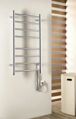 Egyenes radiátor,Sapho Redondo elektromos törölközőszárító 50x90 cm,75 W, inox ER220V
