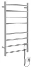 Egyenes radiátor,Sapho Redondo elektromos törölközőszárító 50x90 cm,75 W, inox ER220V