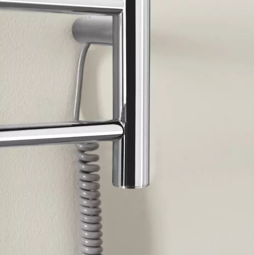 Egyenes radiátor,Sapho Redondo elektromos törölközőszárító 50x90 cm,75 W, inox ER220V