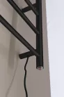 Egyenes radiátor, Sapho Redondo elektromos törölközőszárító 63x116 cm,130 W,fekete ER230BV