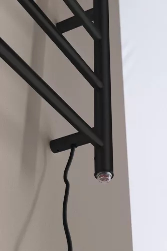 Egyenes radiátor, Sapho Redondo elektromos törölközőszárító 63x116 cm,130 W,fekete ER230BV