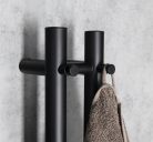 Egyenes radiátor, Sapho Papinado elektromos törölközőszárító 10,9x120 cm, 40 W, matt fekete ER340