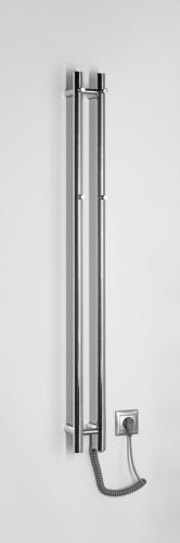 Egyenes radiátor, Sapho Papinado elektromos törölközőszárító 10,9x120 cm, 40 W, króm ER740