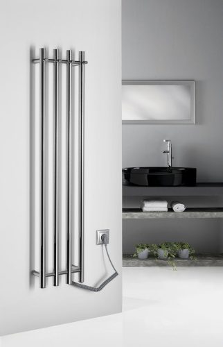 Egyenes radiátor, Sapho Papinado elektromos törölközőszárító 26,3x120 cm, 85 W, króm ER750