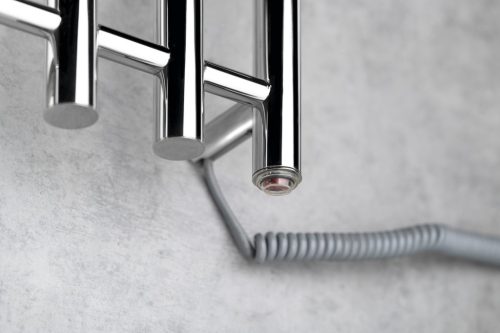 Egyenes radiátor, Sapho Papinado elektromos törölközőszárító 26,3x120 cm, 85 W, króm ER750