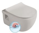 WC, Sapho Brilla Rimless fali wc 35,5x53cm, matt latte 100614-114